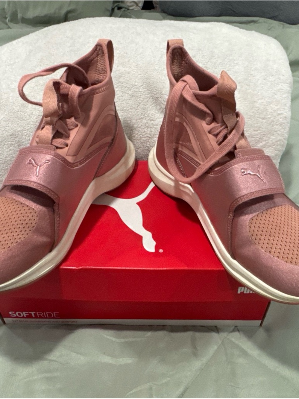 Puma Women's Rose Pink Athletic Slip-On Sneakers